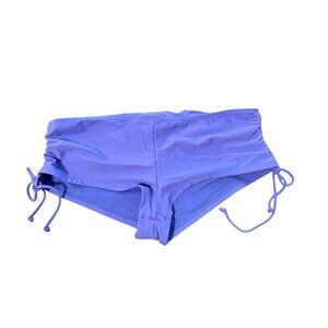 Bongo Womens XL Purple Swim Bottoms W/ Adjustable Side Ties